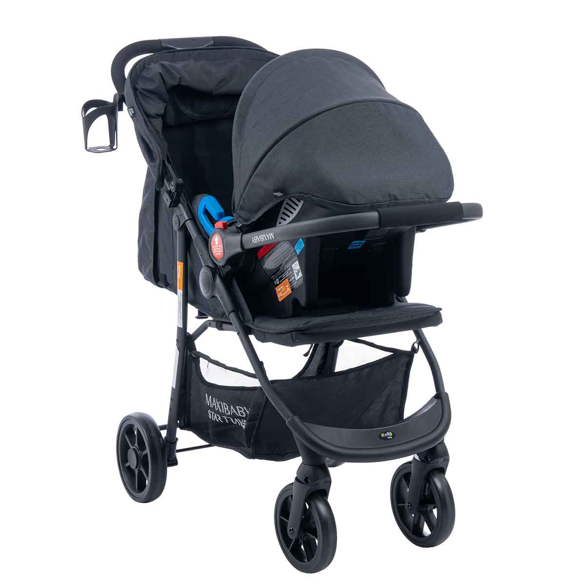 (2 CORES) Carrinho de Bebê Com Bebê Conforto Startravel - Maxi Baby