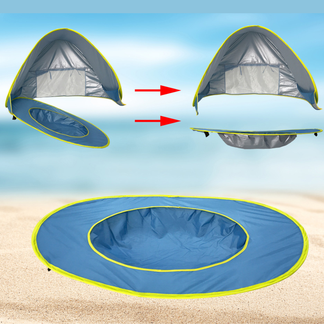 Barraca com Piscina e Proteção UV