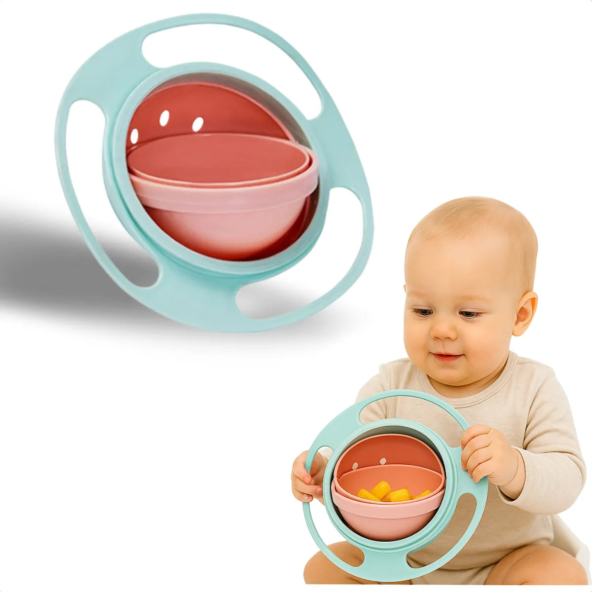 Prato Magico 360º Infantil- Gira Bowl