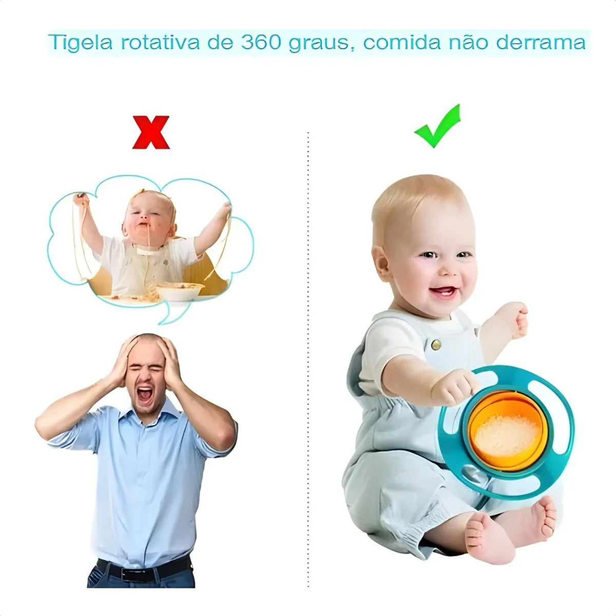 Prato Magico 360º Infantil- Gira Bowl