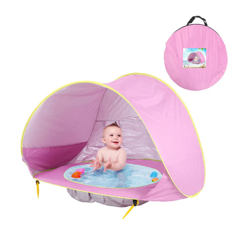 Barraca com Piscina e Proteção UV