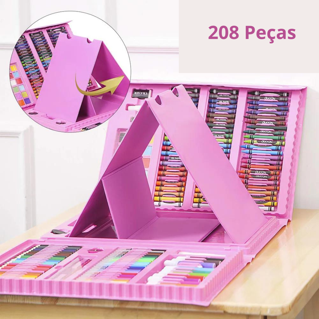 Maleta Estojo de Pintura Infantil 208Pcs