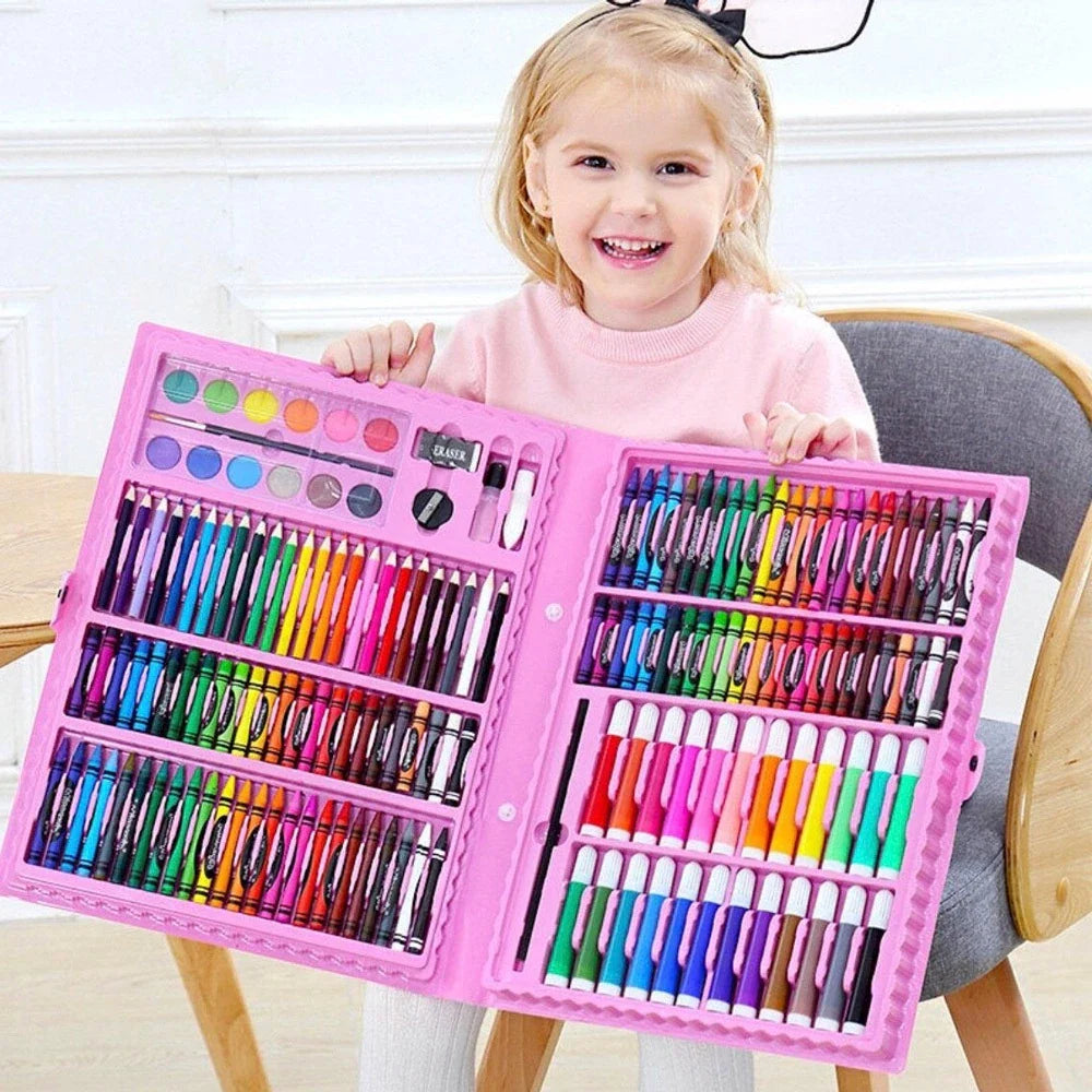Kit Estojo de Pintura Infantil 150 Peças