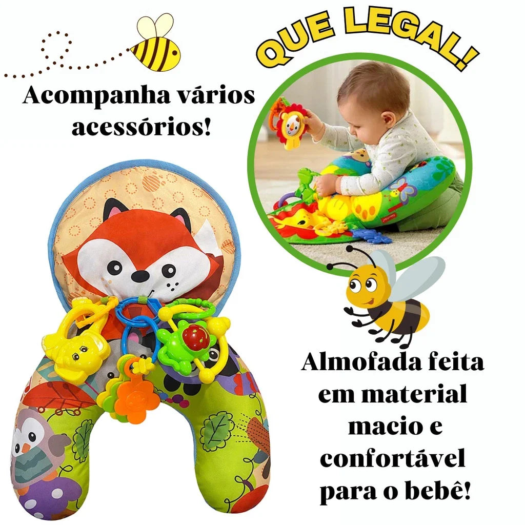 Almofada de Atividade Tummy Time Para Bebê