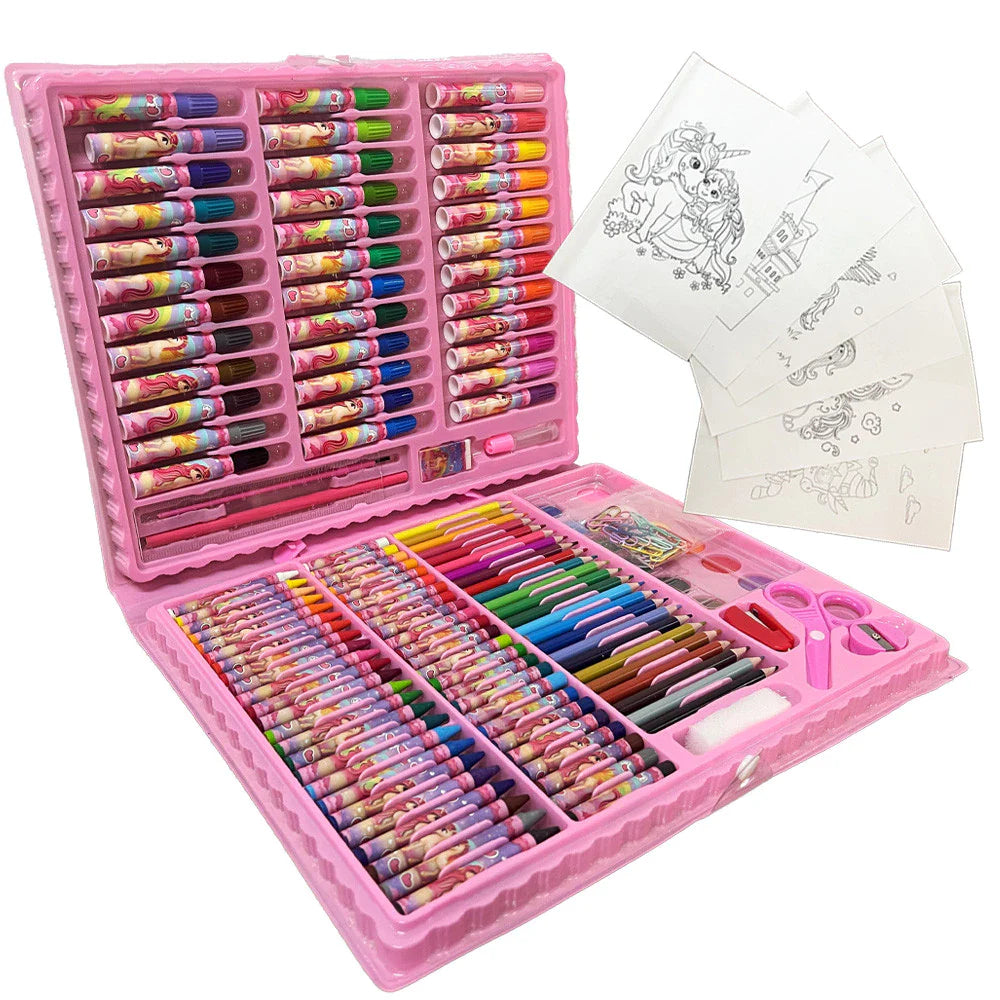 Kit Estojo de Pintura Infantil 150 Peças