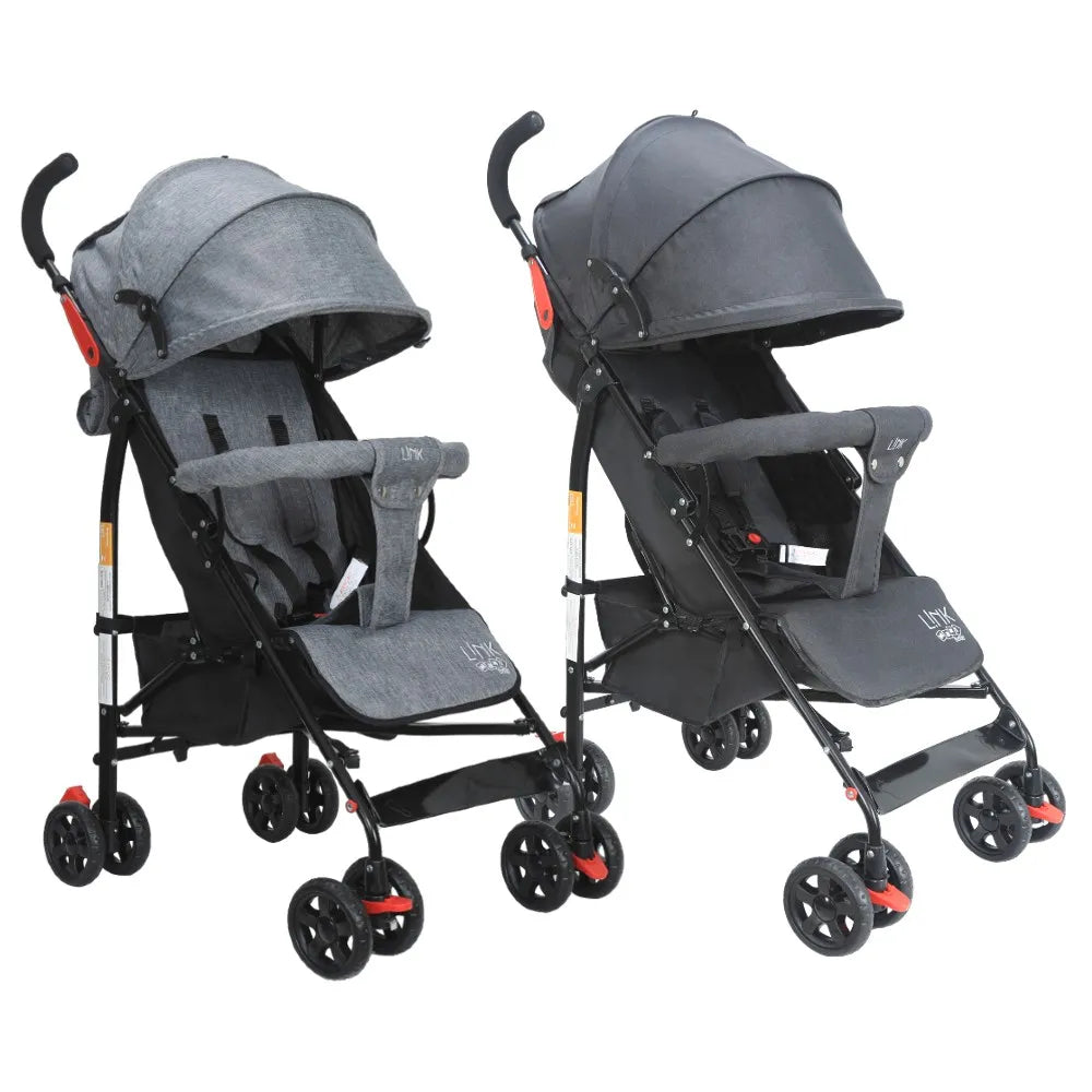 (2 CORES) Carrinho de Bebê Guarda Chuva LINK Até 15kgs Maxi Baby