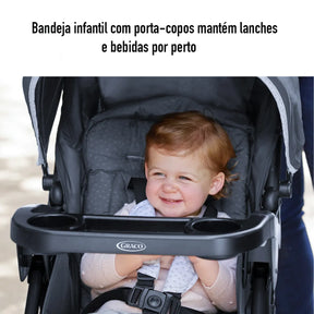 Carrinho Passeio c/Bebê Conforto Comfy Cruiser Preto Graco