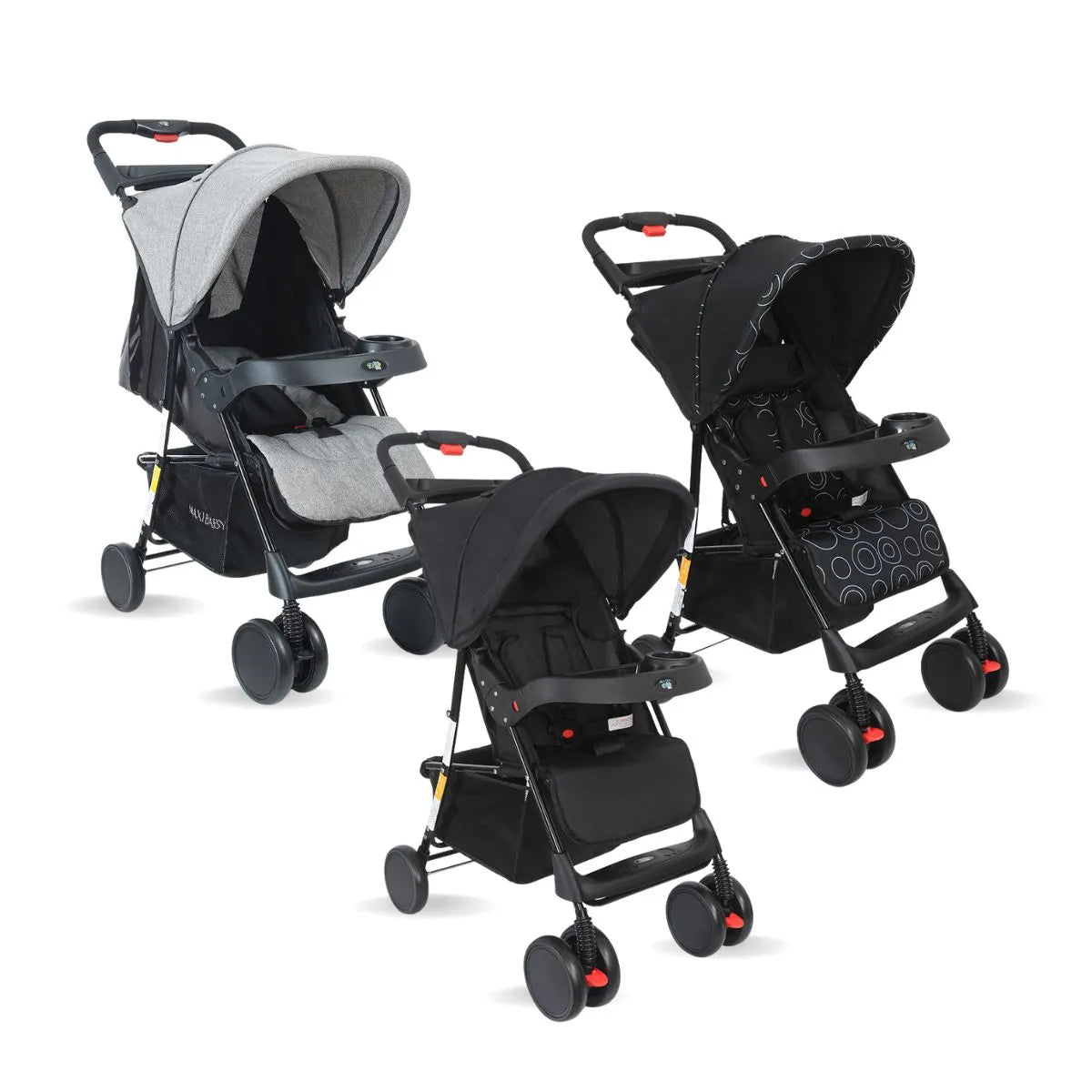 (3 CORES) Carrinho de Bebê Passeio Allday Até 15kgs Maxi Baby