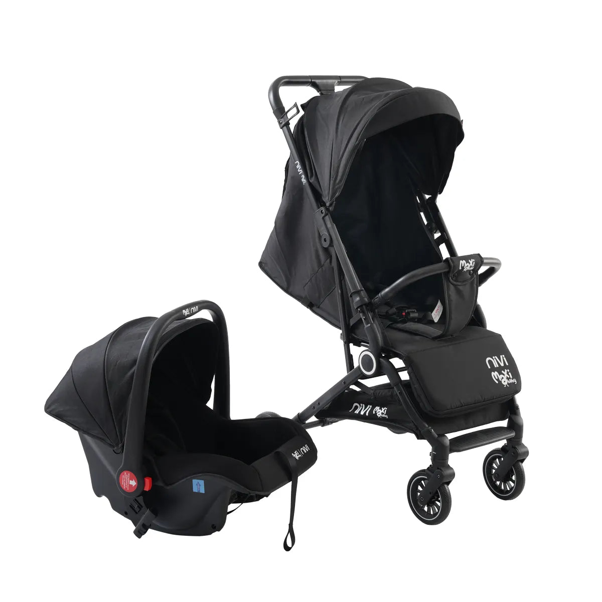(2 CORES) Carrinho de Passeio C/Bebê Conforto TS NIVI Maxi Baby