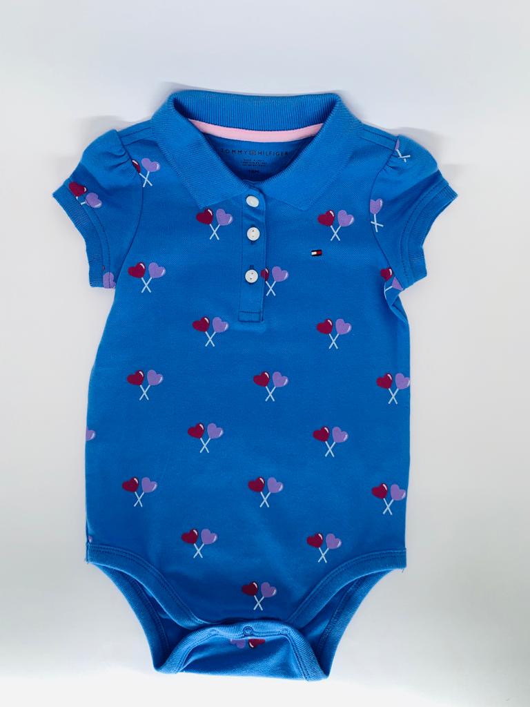 Body Tommy Hilfiger Corações Azul