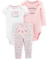 Conjunto 3 pçs Carter's Floral