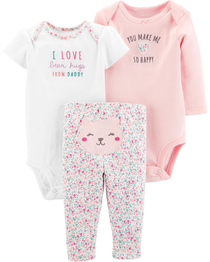 Conjunto 3 pçs Carter's Floral