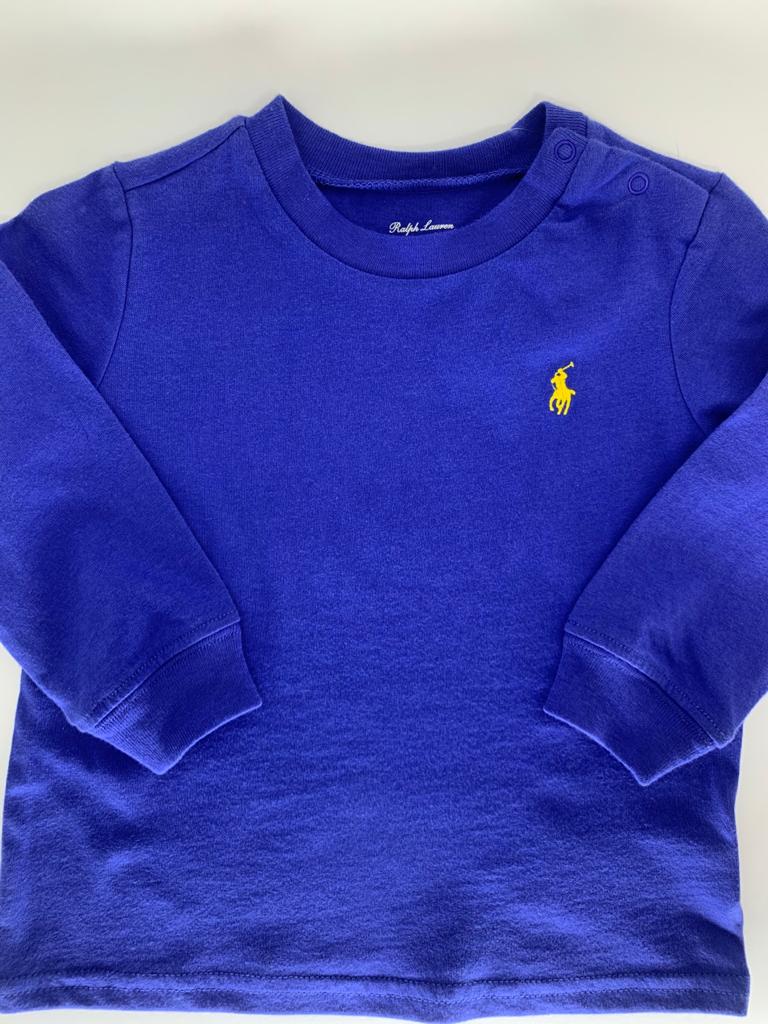 Camisa Ralph Lauren manga longa Azul