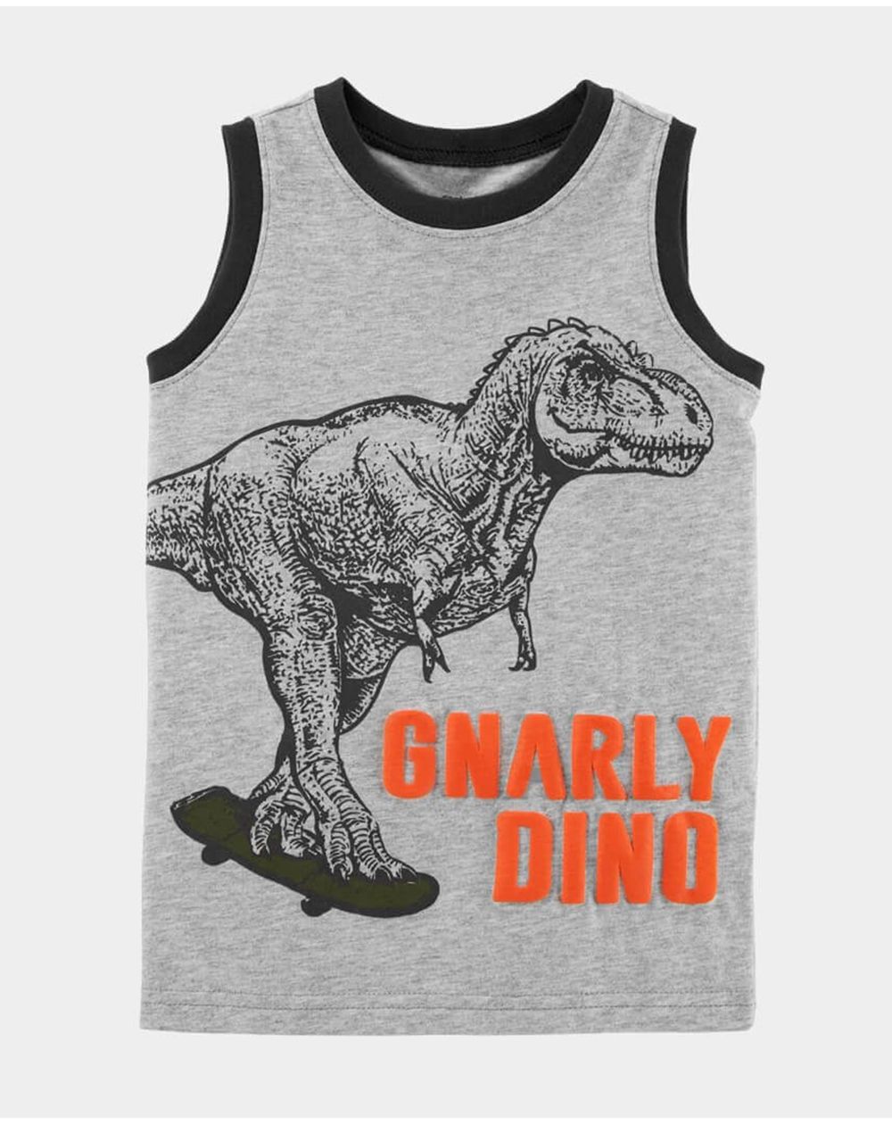 Camiseta Regata Carter's Dinossauro Cinza
