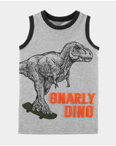 Camiseta Regata Carter's Dinossauro Cinza