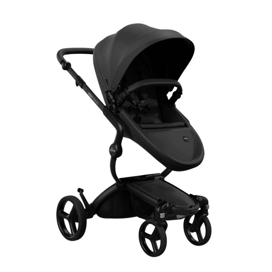 Carrinho de Bebê Mima Xari Max Preto Com Estrutura e Assento Preto