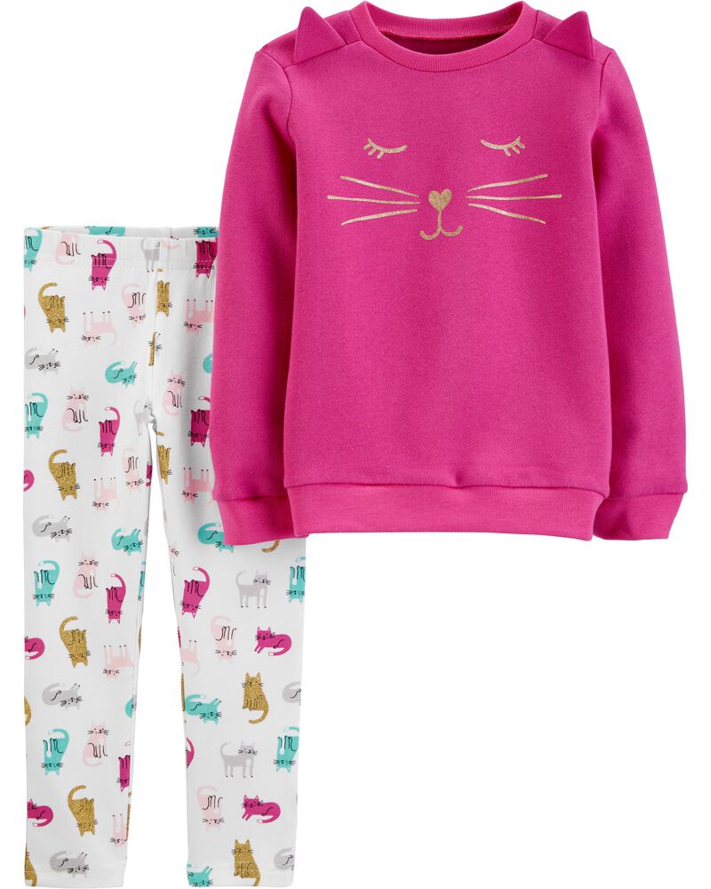 Conjunto Carter's 2 pçs Moleton Gatinha e Legging