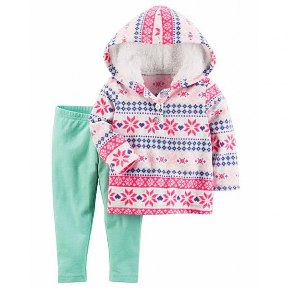 Conjunto Carter's FLEECE 2 pçs Colorido