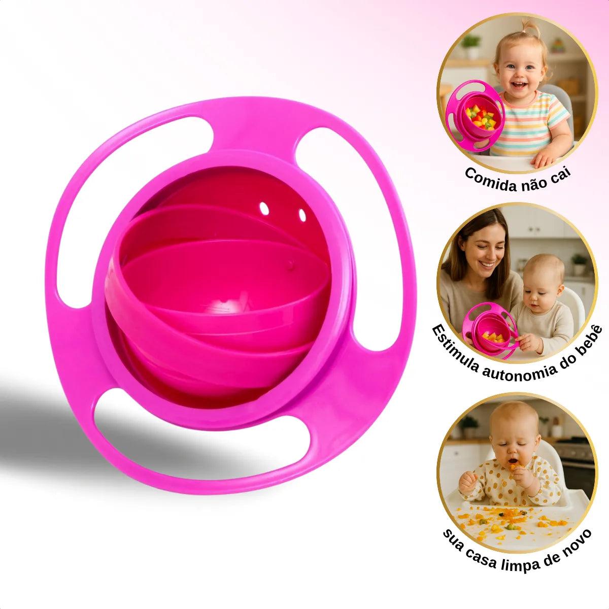 Prato Magico 360º Infantil- Gira Bowl