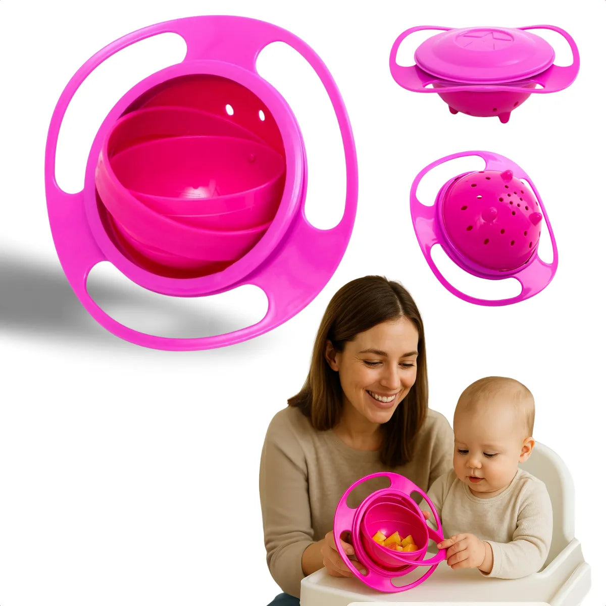 Prato Magico 360º Infantil- Gira Bowl