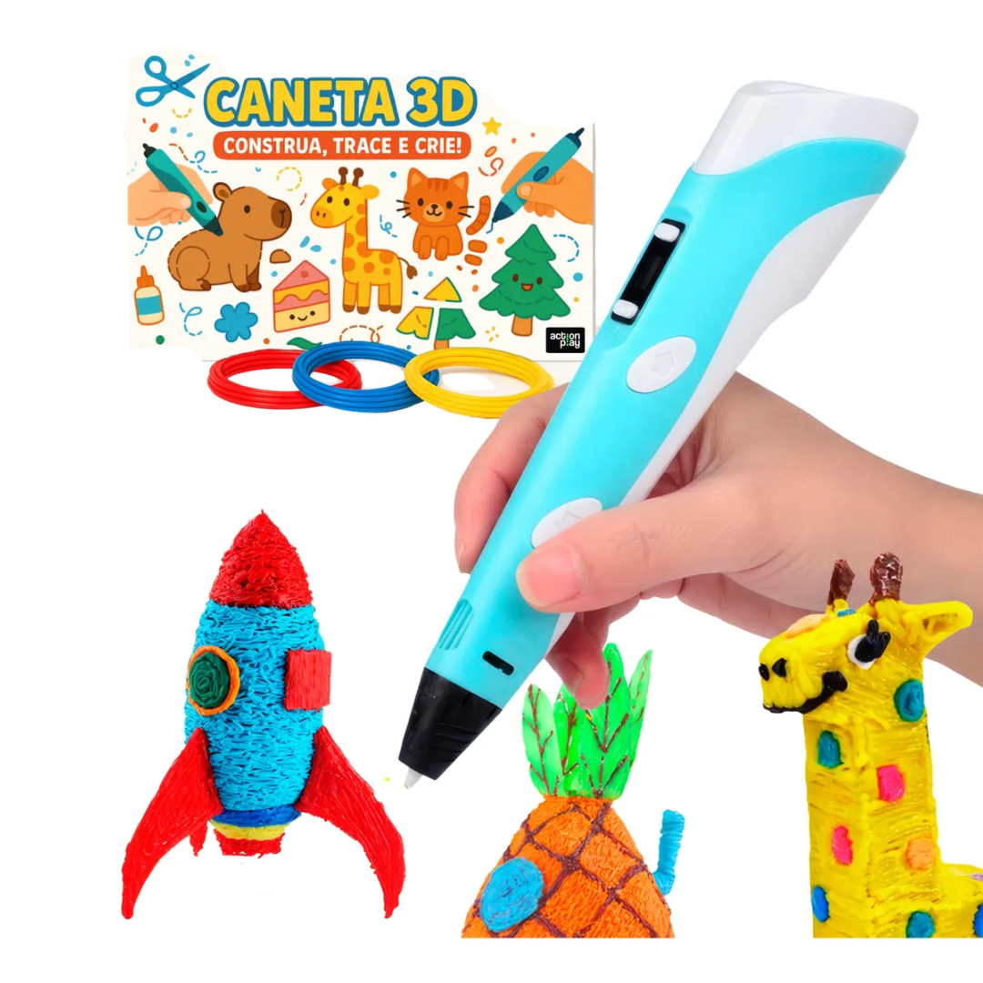 🎁 A Caneta 3D Que Transforma Ideias em Arte!