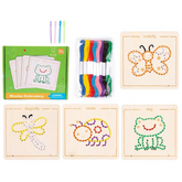 Brinquedos Montessori Jogo de Bordar para Crianças