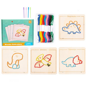 Brinquedos Montessori Jogo de Bordar para Crianças