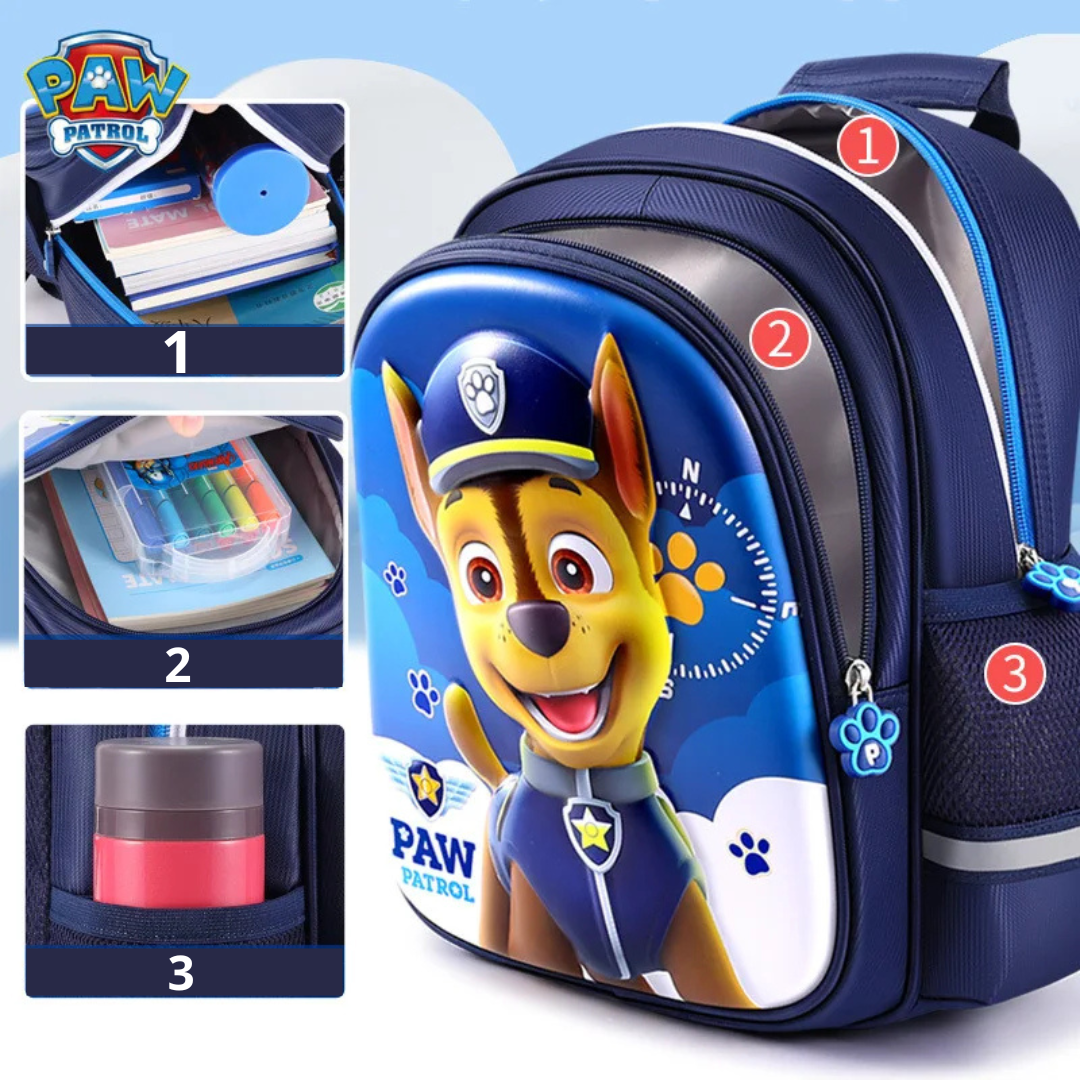 Mochila Escolar Infantil Original Patrulha Canina