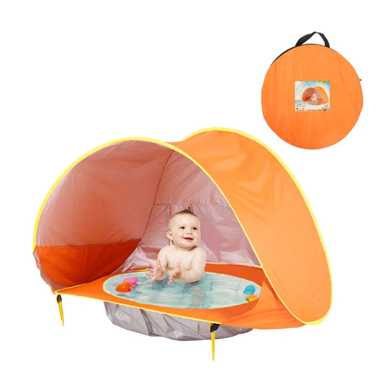 Barraca com Piscina e Proteção UV