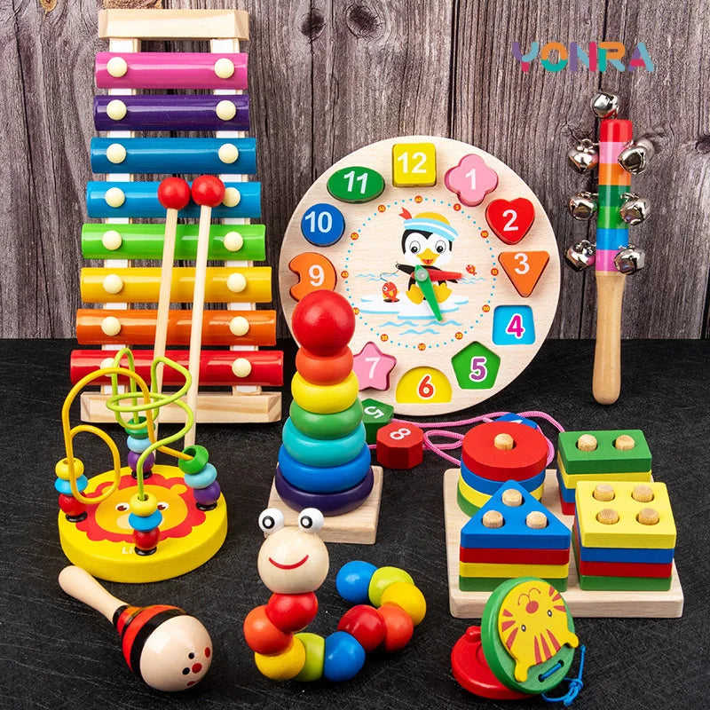 Kit Montessori 9 em 1 - Crescimento Inteligente com 9 Atividades