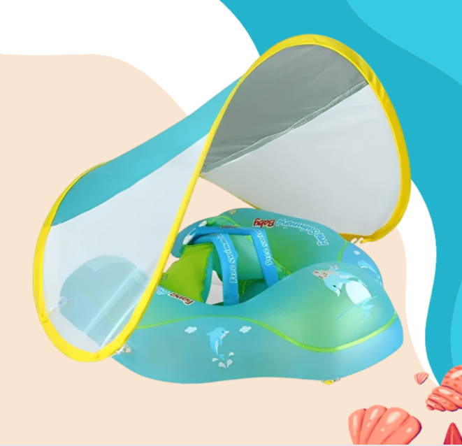 [ÚLTIMAS UNIDADES] Boia Infantil Mar e Piscina Com Proteção Solar SANNA KIDS