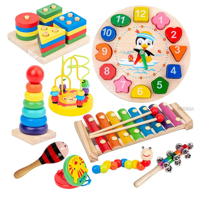 Kit Montessori 9 em 1 - Crescimento Inteligente com 9 Atividades