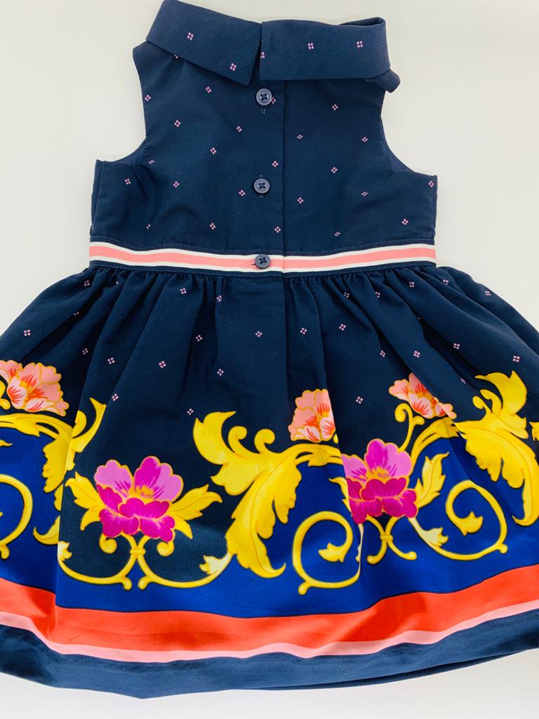 Vestido JANIE and JACK Azul Marinho Floral