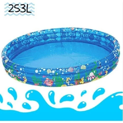 Piscina Infantil 3 Anéis 253L 122x25cm