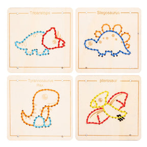 Brinquedos Montessori Jogo de Bordar para Crianças