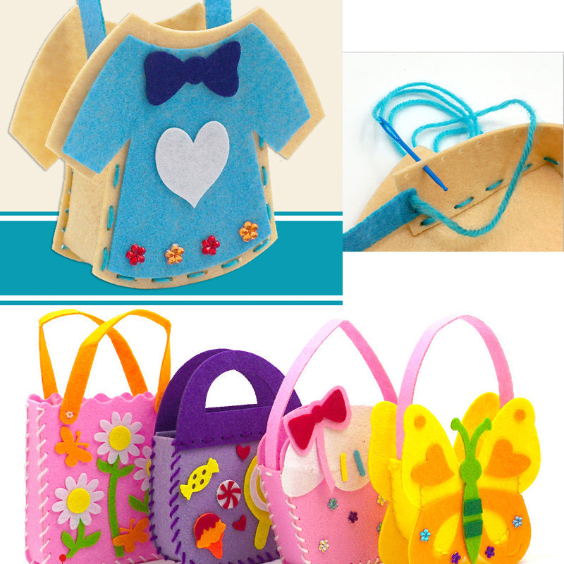 Kit de Costura Infantil com 14 Peças, Faça Você Mesmo