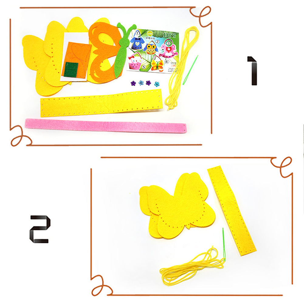 Kit de Costura Infantil com 14 Peças, Faça Você Mesmo