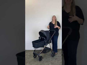 Carrinho de Bebê Napoli Trio - Galzerano PRETO