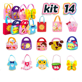 Kit de Costura Infantil com 14 Peças, Faça Você Mesmo