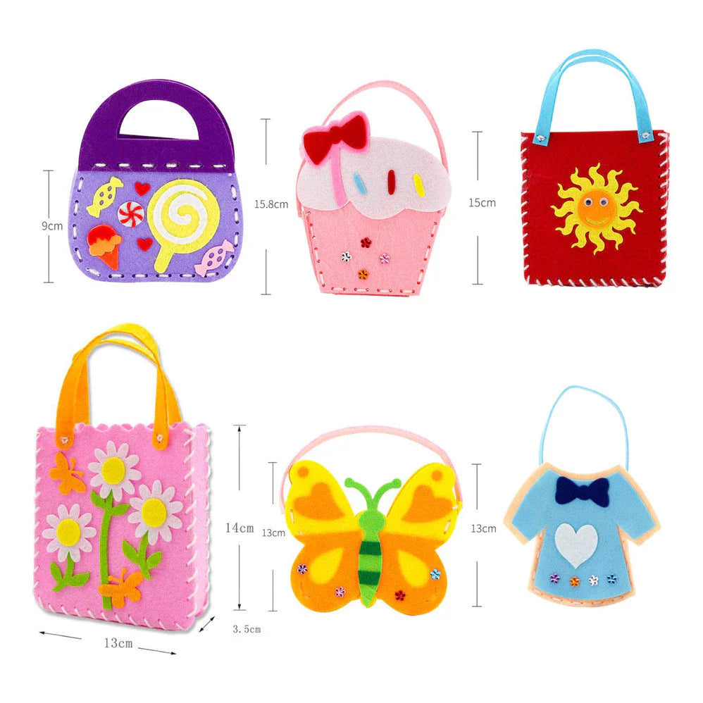 Kit de Costura Infantil com 14 Peças, Faça Você Mesmo