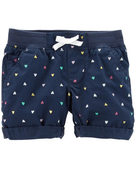 Short Carter's Azul Corações