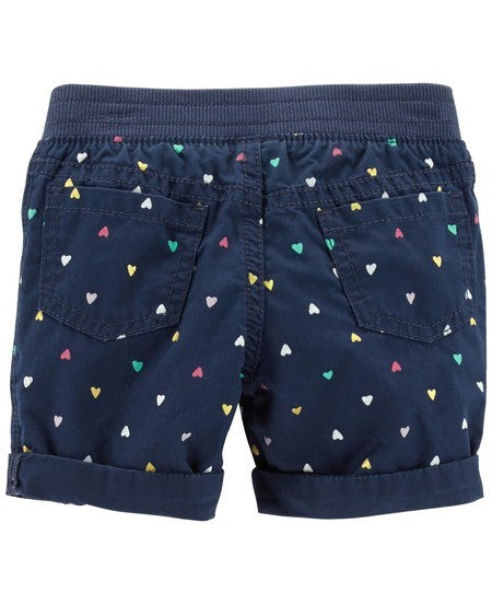 Short Carter's Azul Corações