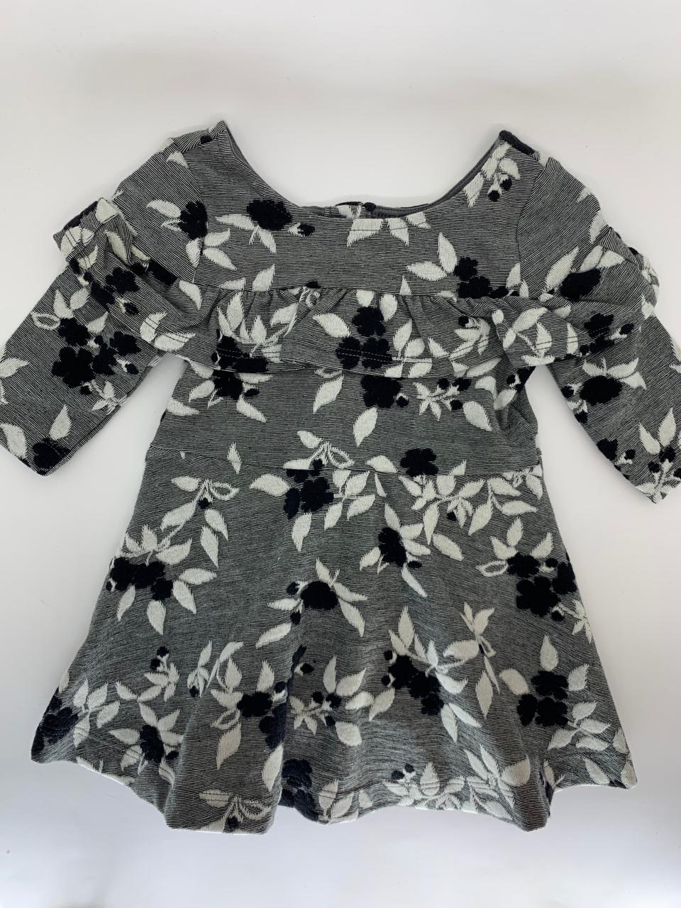 Vestido JANIE and JACK Preto e Branco